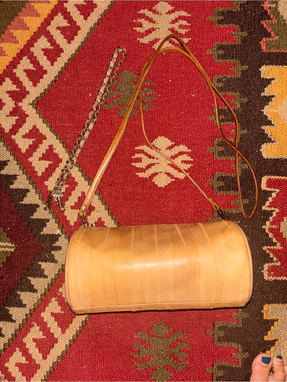 Rare Vintage Lee Sands Barrel Bag